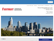 Tablet Screenshot of firstrustfinancialresources.com